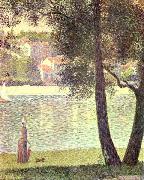 Georges Seurat Die Seine bei Courbevoie Spain oil painting artist